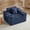 Blue, variant on Corduroy Boneless 1-Seater Sofa,No Assembly for Office Small Space,Dark Gray