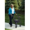 Carex Steel Rollator Walker with Padded Seat, 6" Wheels & Storage Pouch, 350 lb Weight Capacity