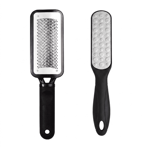 ROSEXIXI Foot Rasp and Foot File 2Pcs Stainless Steel Pedicure File Tool Dead Skin Removal Scrubber Grade Grater Scraper For Relaxing Home Foot Spa Care And Cracked Heels Treatment
