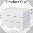thumbnail image 2 of Trianu 3 Pack Linen Faux Book Box, 8.6 x 6 x 1.8 inches, White, 2 of 6
