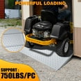 thumbnail image 6 of VNN 29" x 24" Shed Ramp with Anti-Slip Surface, 750 lbs Capacity Alloy Steel Ramp for Lawn Mowers, ATVs, Tractors & Motorcycles,Silver, 6 of 7