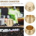 thumbnail image 4 of EeaseCA Brass Tea Container Golden Tea Can Tea Sealed Jar Multi-function Storage Jars, 4 of 8