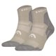 thumbnail image 1 of HEAD Calcetines de senderismo unisex, paquete de 2 - Hiking All Climates Quarter 2P, calcetines deportivos, logotipo Taupe 43-46, 1 of 4