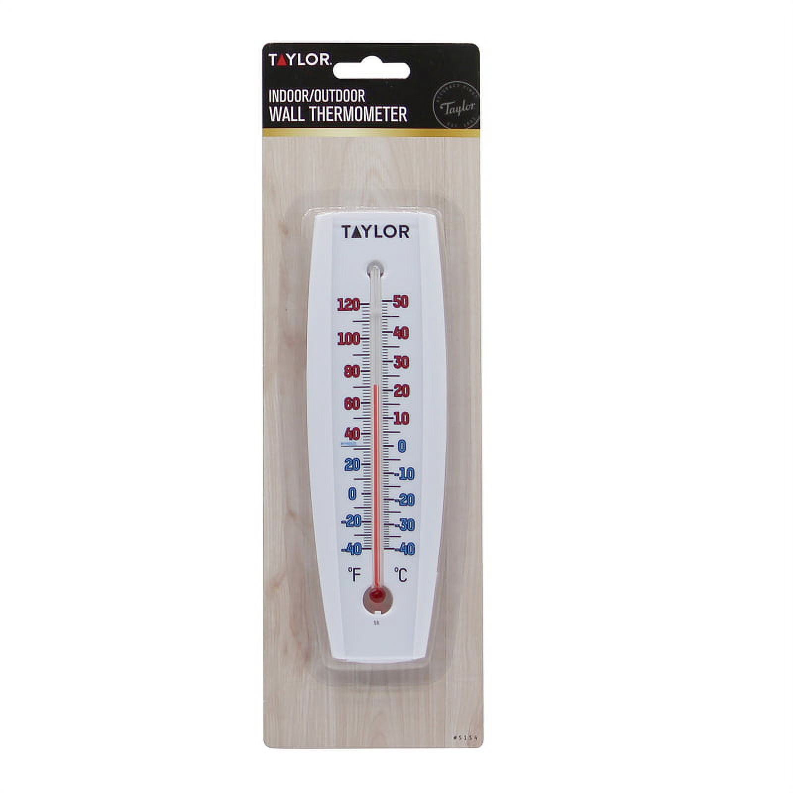 Taylor 3-1/4 W x 14-1/2 H Rustproof Tube Indoor & Outdoor Thermometer -  Dazey's Supply