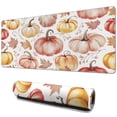 thumbnail image 1 of Big Mouse Pad,Rustic Autumn Farm Pumpkins Harvest Rectangle Desk Mat Non-Slip Rubber Base for Desk Gaming Laptop Mouse Mat for Gaming Wireless Mouse (31.5x11.8in), 1 of 6
