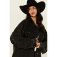thumbnail image 3 of Rock & Roll Denim Women's And Distressed Pearl Studded Sleeve Jacket - BW92D05348 XX-  US, 3 of 4