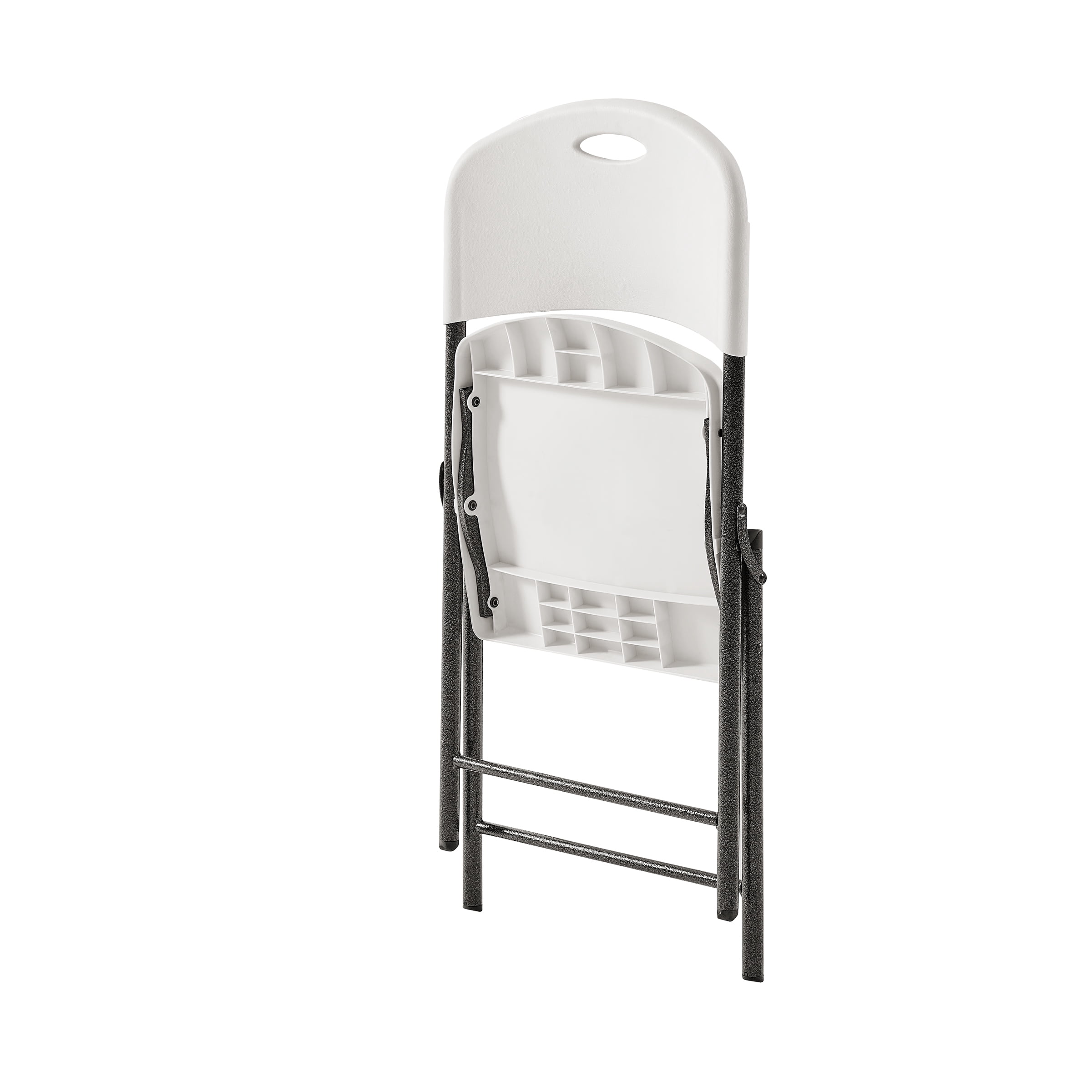 Mainstays Premium Heavy Duty Resin Folding Chair, White, Set of 6
