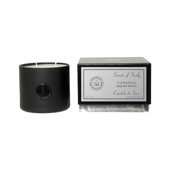 Baronessa Cali Scents of Sicily Catania (Magnolia Blossam) Black Candle 18oz
