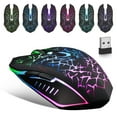 thumbnail image 1 of YOPTOP Wireless Gaming Mouse Rechargeable USB 2.4G Computer Ergonomic Optical Mice for PC Laptop Desktop Windows Mac  Silent,type_c, 1 of 9