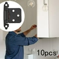 thumbnail image 5 of QSTDGVPW 10 x Cabinet Door Hinges Accessories Quiet Versatile Easy to Install Black, 5 of 7