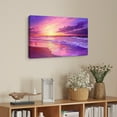 thumbnail image 4 of Beach Wall Art Beach Canvas Wall Art Purple Beach Canvas art Framed wall art Painting For Livingroom Decor Office Bedroom Decoration, 4 of 7