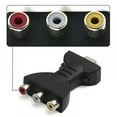 thumbnail image 2 of Adaptador convertidor de vídeo y audio VA compatible con HDMI macho a 3 RCA hembra para HDTV, DVD y la mayoría de los proyectores LCD., 2 of 8