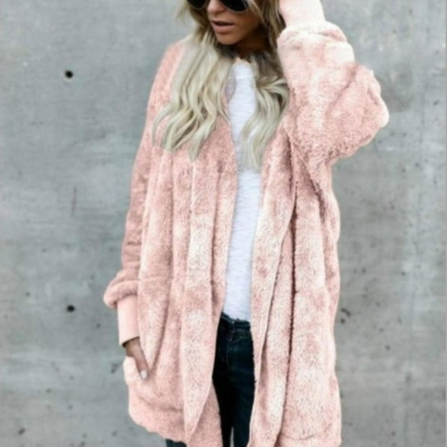 Women Thermal Wool Jacket Style Anti-fur Coat Commuter Clothes For Winter