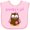 AD-Pink, variant on Inktastic Grandpa's Girl - Owl Girls Baby Bib