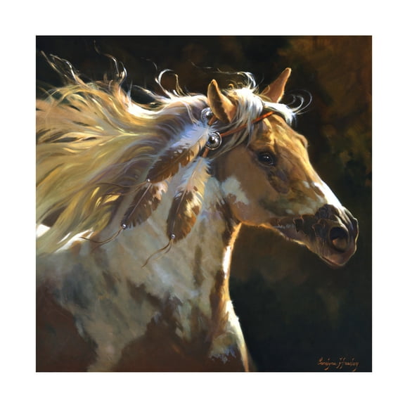 Trademark Fine Art Carolyne Hawley Spirit Horse Canvas Wall Art - 24x24
