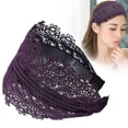 thumbnail image 3 of 11cm Wide Women's Vintage Headband, , One Size, for Daily Wear/Parties, Hair Accessory for Girls, 3 of 3