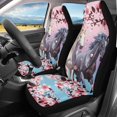 thumbnail image 2 of POLERO Nonslip Front Seat Cover for Van, Washable Breathable Vehicle Seat Covers Polyester 2 Pcs, Horse and Flowers Patterns, 2 of 13