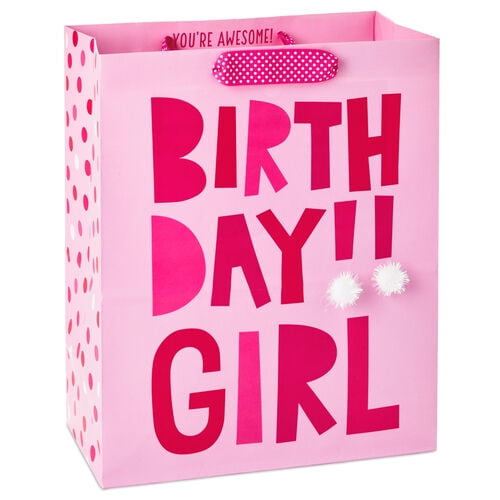 Birthday Girl Large Gift Bag, 13"