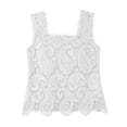 thumbnail image 4 of WEIWEN Spaghetti Strap Tank Tops for Women Loose Fit Summer Sleeveless Athletic Camisole Workout Tank Top Woman Cami Shirts White, XXL, 4 of 4