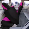 thumbnail image 3 of TLH Pink Full Coverage Flat Cloth Seat Covers Rear, Universal Fit for Cars, Auto, Trucks, SUVs, 3 of 7