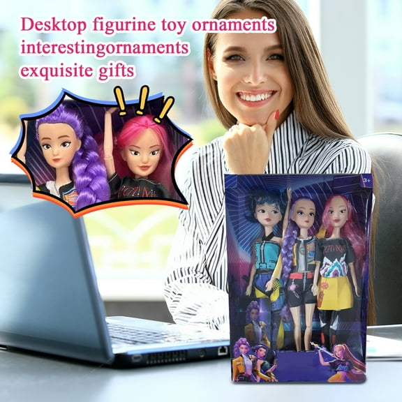 3 Pcs Exquisite Pop Stars Hunters Action Figures Doll, Cute Pop Singer Figures Collectable Toys For Fans Gift, Perfect For Display And Collect, Ideal Gift For Birthday Christmas New Year