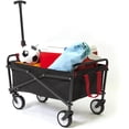 thumbnail image 6 of YSC Folding Beach Wagon – Collapsible Cart with Wheels – Utility Shopping Basket – Everyday Carrying Wagon, 6 of 15