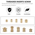 thumbnail image 4 of MasteelfCA 500Pcs Threaded Inserts Screw Nut for Wood Cabinet Drawer Furniture Connecting, 4 of 8