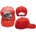 thumbnail image 4 of Native Pride Dreamcatcher Wolf Red Embroidered Cap Hat, 4 of 5