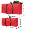 thumbnail image 3 of KOYPTL 2 Pcs Christmas Tree Storage Bag 20+30 Inch Large Capacity Christmas Storage Container with Durable Reinforced Handles& Zipper Waterproof Xmas Storage Box Red, 3 of 5