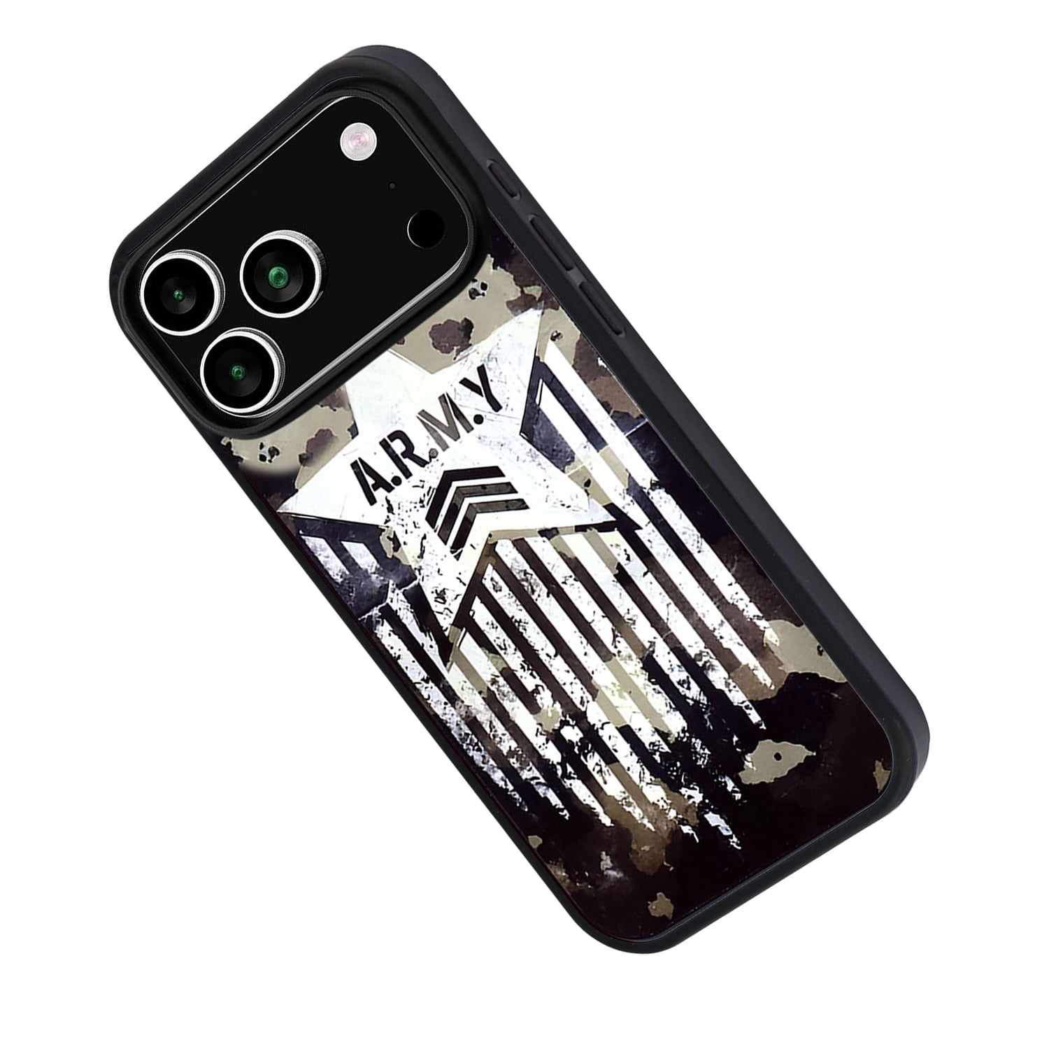 Shockproof Aluminum Plate Phone Case for iPhone 17 Pro - A.R.M.Y.