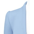 thumbnail image 4 of Doublju Women's Long Sleeve Draped Wide Shawl Lapel Blazer with Plus Size, 4 of 4