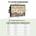 thumbnail image 3 of Outdoor TV Cover 36 to 39 Inches, Home Sweet Home Retro Country Star House Barrel Farm Waterproof and Weatherproof TV Cover with Remote Control Pocket, Flat Screen TV Cover Protector for Outside TV, 3 of 6