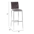 thumbnail image 2 of Criss Cross Bar Chair (Set of 2) Espresso, 2 of 9