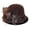 E, variant on Summer Sales Under $5 Khaki Cloche Hat GIJNRIUIUA Women Felt Bowler Hat Classic Round Crown Vintage Dress Hat Autumn and Winter Round Top Casual Fisherman's Basin Cap Small Bowler Hat Features: