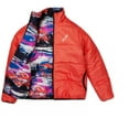 thumbnail image 2 of LRG Men's Alpine Divine Reversible Puffer Jacket, Orange/ Multi, S, 2 of 5