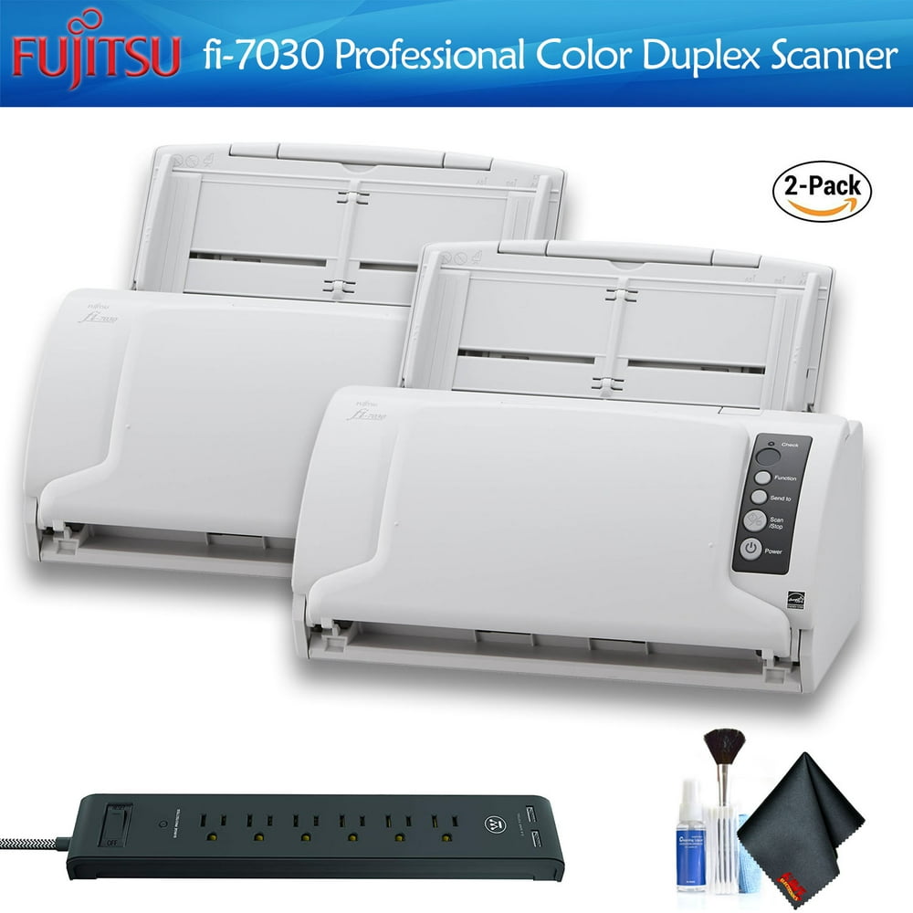 Fujitsu fi7030 Color Duplex Professional Document Scanner 2 Pack With