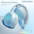 thumbnail image 3 of Miniso Sanrio EM-368   5.2 Headphone Stereo Sound Wireless Earphones With RGB Light Headsets Kuromi Melody Hello Kitty Xinyi, 3 of 5