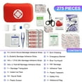 thumbnail image 2 of 275Pcs First Aid Kit Survival Kit Car Travel Essential Emergency Kit Supplies Home Essentials First Aid Emergency Kits for Household Roadside Camping Red YIDERBO, 2 of 7