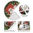 thumbnail image 4 of Yayeee Christmas Tree Skirt 35 inches for Xmas Tree Holiday Party Decoration, Christmas Santa Snowman Pattern, 4 of 6