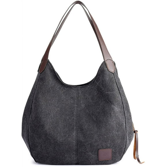 Fashion Women's Multi-pocket Cotton Canvas Handbags Shoulder Bags Totes Purses
