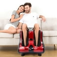 Costway Electric Shiatsu Kneading, Vibrating, Rolling & Heating Foot Calf Leg Massager