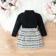 thumbnail image 7 of Wavsuf 6 Months -4 Years Old Spring And Autumna Set High Round Neck Long-sleeved Top + Buttons Skirt Two-piece Set Black Size 2Y, 7 of 7