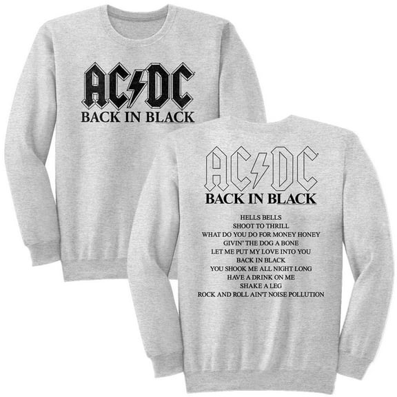 AC/DC Bnb Album Sport Gray Adult Sweatshirt ***F&B*** L