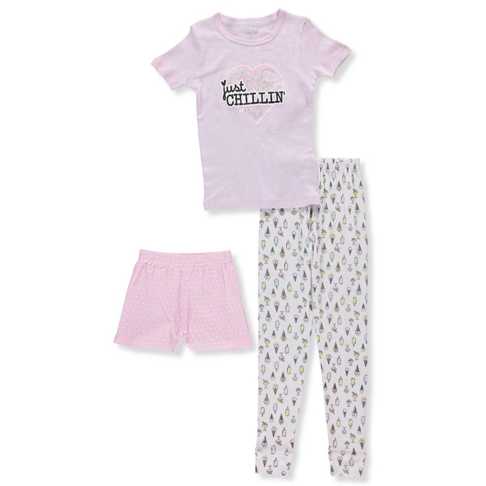 Rene Rofe Rene Rofe Girls' 3Piece MixandMatch Sleepwear Set