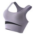 thumbnail image 4 of Sujetador deportivo Nikou de nailon transpirable color morado talla M, 4 of 13