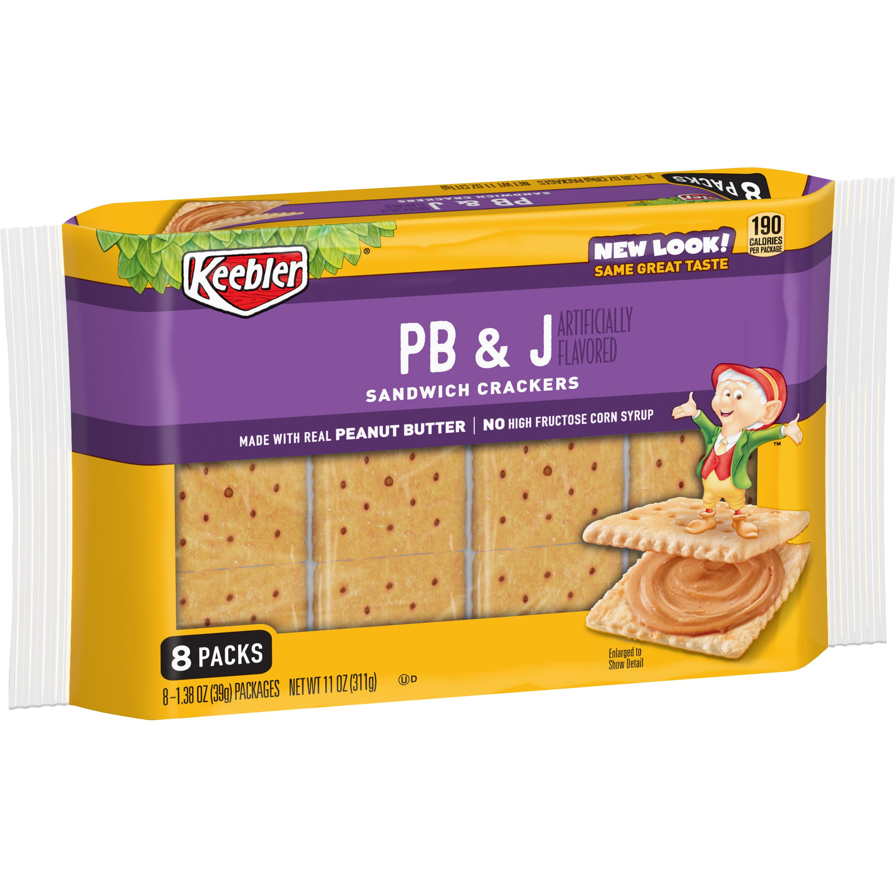 Kellogg's Keebler Sandwich Crackers, Single Serve Snack Crackers