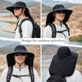 thumbnail image 5 of Sun Hat for Men Women with Neck Flap,UPF 50+ UV Protective Hiking Fishing Hats,Wide Brim Sun Hat for Women&Men, 5 of 5
