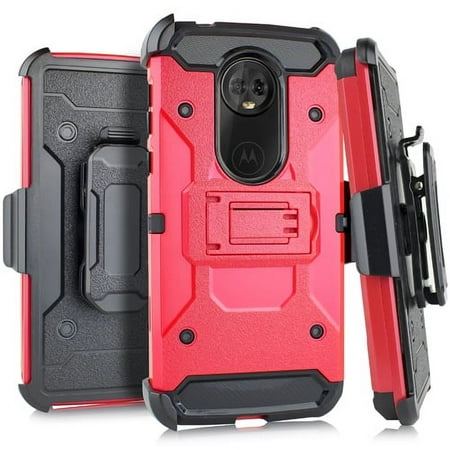 GSA Tactical Holster case for Motorola Moto E5 Plus/E5 Supra Red Black