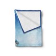 thumbnail image 2 of Nautical Soft Flannel Fleece Throw Blanket, Yacht from Wooden Deck Horizon Serenity Seascape Leisure Aquatic Coastal Theme, Cozy Plush for Indoor and Outdoor Use, 50" x 70", Blue Brown, by Ambesonne, 2 of 5