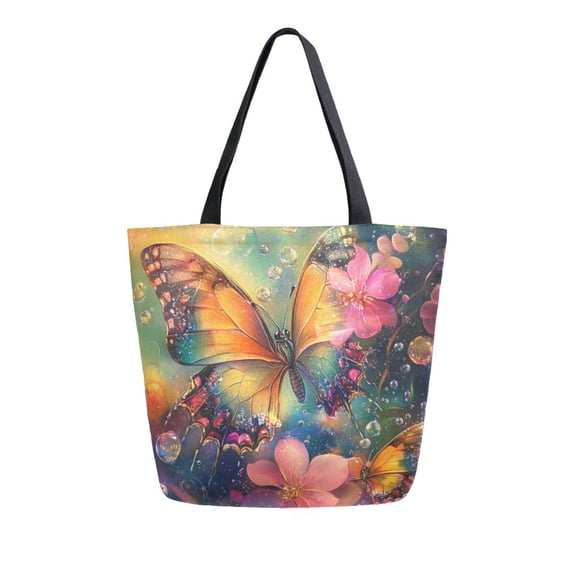 DIXRUYEE Tote Bag Women Weekender Travel Bag Shoulder Handbag Whispers Of Spring Printed